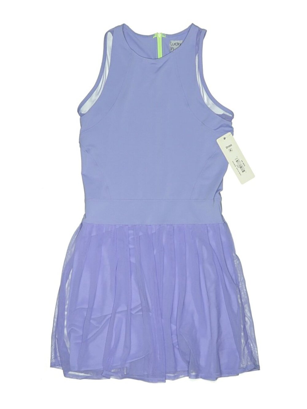 Brand New Lucky in Love Lavender Sleeveless Mini Dress